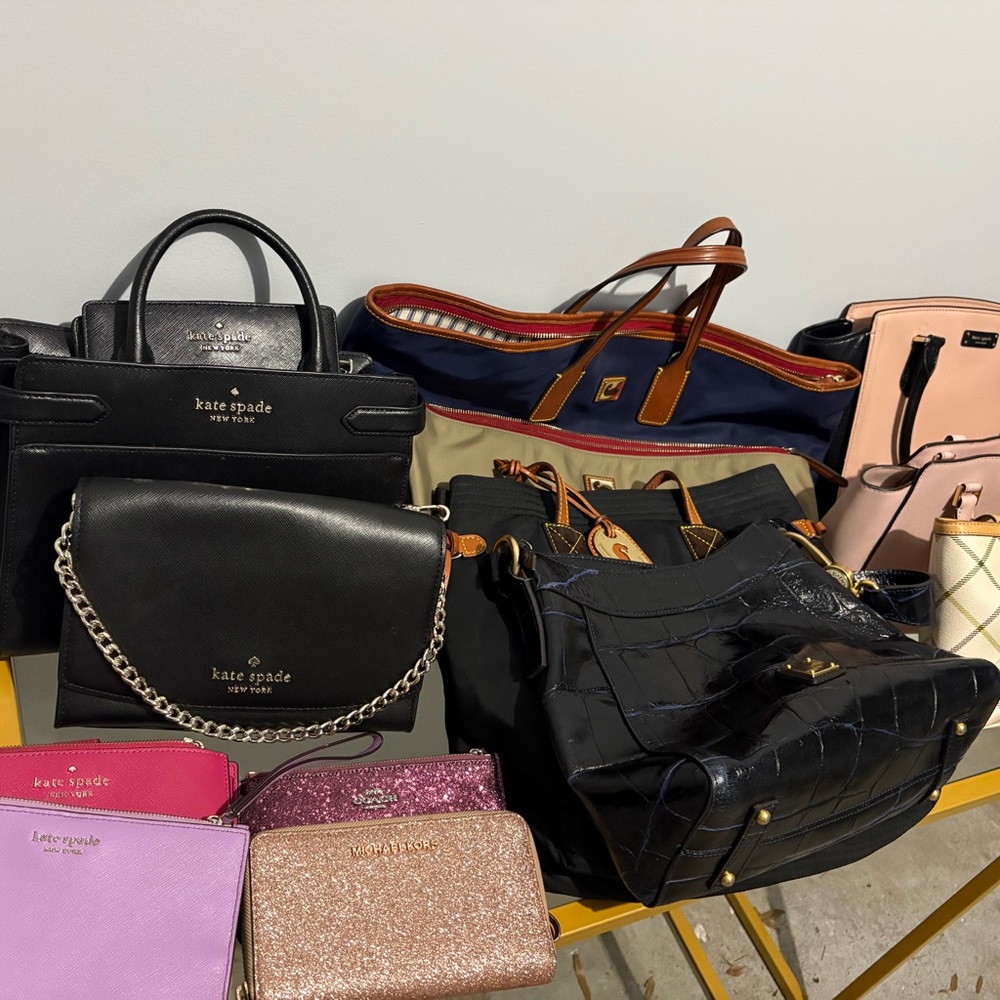 Coach Black and Gold Satchel